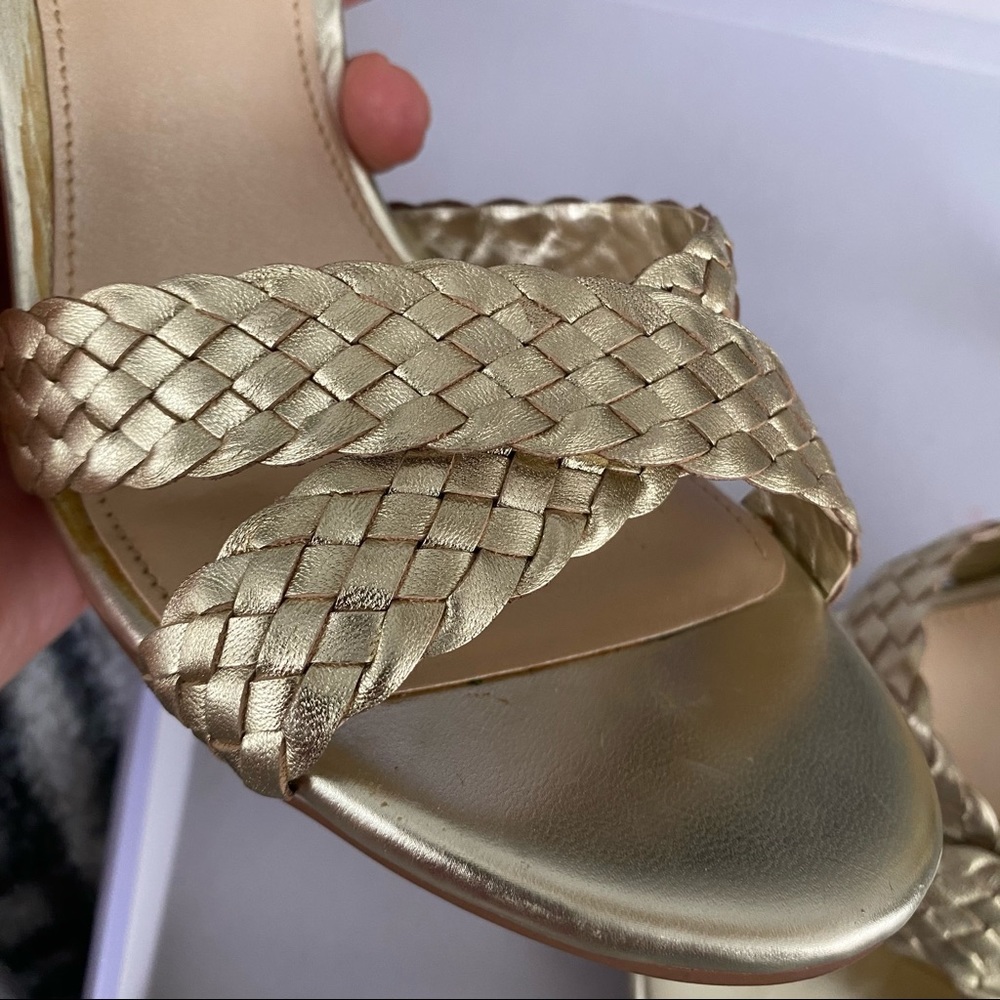 Mark Fisher genuine leather gold heels